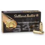 ZYSB9B Sellier & Bellot Pistol & Revolver Ammo 9mm Luger 124 gr FMJ 1181 fps 50/ct