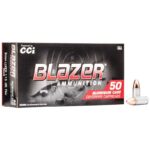 cci blazer aluminum handgun ammunition 9mm luger 115 gr fmj 1145 fps 50 ct cc3509 CCI Blazer Aluminum Handgun Ammunition 9mm Luger 115 gr. FMJ 1145 fps 50/ct