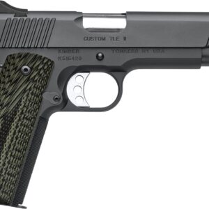 Kimber Custom TLE II 10mm 5-inch pistol with black finish and G-10 grips