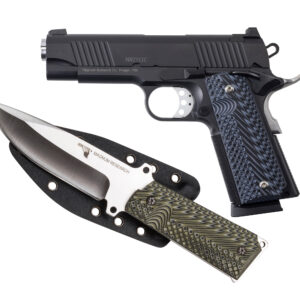 Magnum Research 1911C .45 ACP Commander pistol 4.33in matte black with G10 grips and included knife