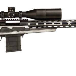 LSI HOWA M1500 6.5mm Creedmoor bolt-action rifle with 24-inch carbon fiber barrel and American Flag Cerakote