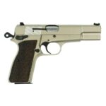 inglis p 35 nickel 4 0002 right SDS Imports Inglis P-35 Handgun 9mm Luger 15rd Capacity 4.7'' Barrel G10 Grips Nickel Finish Green Fiber Front Sight