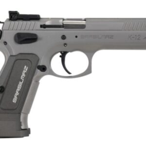 SAR Arms K-12 SPORT 9mm 4.7-inch stainless pistol with gray polymer grip