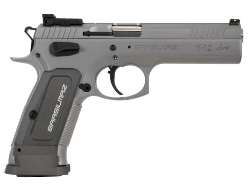 SAR Arms K-12 SPORT 9mm 4.7-inch stainless pistol with gray polymer grip