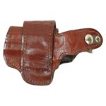 leather driving holster 3in brl trigger guard brown w henna stitching rh 0002 left Bond Arms Leather Driving Holster RH 3" Barrel Brown with Henna Stitching