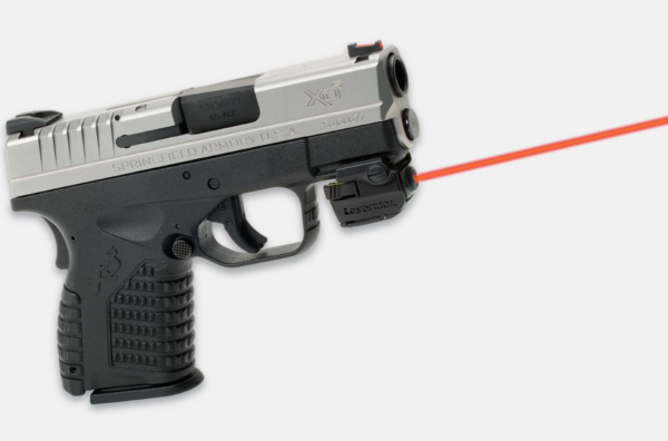 lvmicro2r LaserMax Micro II Rail Mounted Laser - Fits 3/4? Length Rail & Up - Red Laser