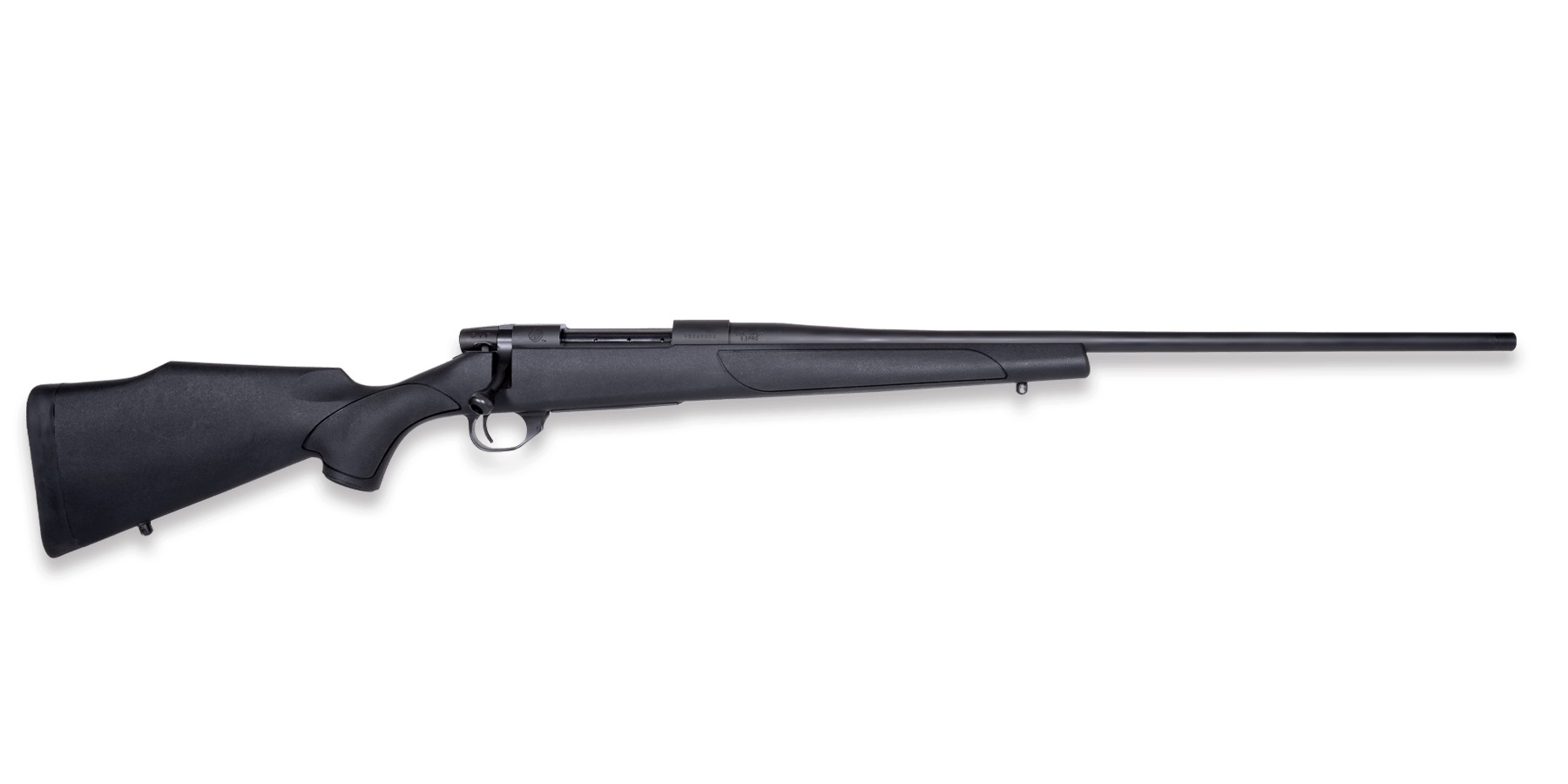Weatherby Vanguard Obsidian .270 Winchester 24 in rifle with black synthetic stock