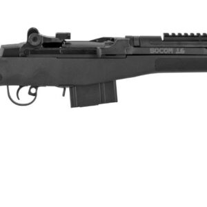 Springfield Armory M1A SOCOM 16 308 Win rifle with black synthetic stock and 16.25-inch barrel