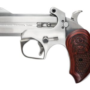 Bond Arms Snake Slayer derringer stainless finish with extended rosewood grips and 3.5-inch barrel