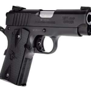Taurus 1911 Officer .45 ACP 3.5-inch Matte Black with checkered black grip