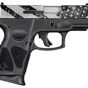 Taurus G3C 9MM Luger compact pistol stainless slide with US flag engraving