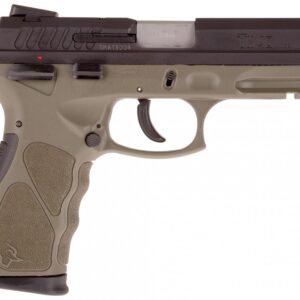 Taurus TH40 .40 S&W pistol with OD green polymer frame and matte black serrated slide