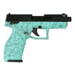 taurus 2tx 22 22lr 4 cyn splat bk bk 1x16 1x22 0002 right Taurus TX22 Gen 2 Handgun .22 LR 16&22rd Magazines (2) 4.6" Barrel Cyan Splatter Grip/Black Slide Optics Ready