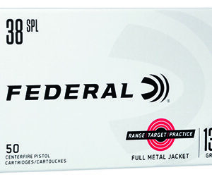 Federal RTP38130 Range & Target  38Special 130gr Full Metal Jacket 50 Per Box/20 Case