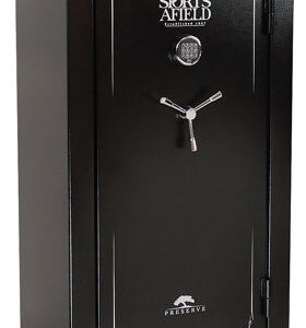 Sports Afield SECSA5932P Preserve SA5932P Keypad/Key Entry Black Textured Steel Holds 32 + 6 59" H x 32" W  x 20" D Fireproof- Yes