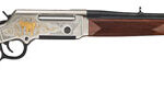 107374 Henry H014WL223 Long Ranger Wildlife 223 Rem 5.56x45mm NATO 5+1 20" Blued 20" Round Barrel Nickel-Plated with 24K Gold Inlay Engraved Steel American Walnut Right Hand