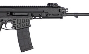 CZ-USA 91452 Bren 2 MS  5.56x45mm NATO Caliber with 14.17" Barrel, 30+1 Capacity, Overall Black Finish, Carbon Fiber Receiver, Ambi Mag Release, Stippled Black Polymer Grip Right Hand