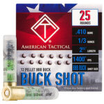 109505 ATI ATIAC410BBB Shotshell 410Gauge 12Pellets BBBShot 25 Per Box/10 Case