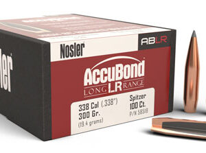 Nosler 58518 AccuBond Long Range 338 Cal .338 300 gr Spitzer Point/ 100 Per Box