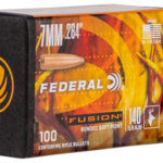 113905 Federal FB284F1 Fusion Component 7mm .284 140 gr Fusion Soft Point 100 Per Box/ 4 Case