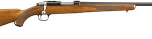 Ruger 77/22 bolt-action rifle 20in threaded blued barrel walnut stock
