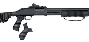 Mossberg 50696 590 Tactical SPX 12 Gauge 3" 6+1 18.50" Cylinder Bore Barrel Matte Blued Rec Black FLEX 6 Position Stock Includes FLEX Pistol Grip & FO, Ghost Ring Sights
