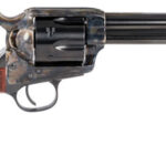 121393 Taylors & Company 550811 Smoke Wagon 357 Mag Caliber with 5.50" Blued Finish Barrel, 6rd Capacity Blued Finish Cylinder, Color Case Hardened Finish Steel Frame & Checkered Walnut Grip