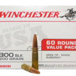 128034 Winchester Ammo USA300BXVP USA 300 Blackout 200 gr Open Tip Range Subsonic 60 Per Bx/ 4 Case Value Pack