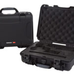 128180 Nanuk 910CLASG1 910 Classic 2 Up Pistol Case Black Polymer w/ Latches & Closed-Cell Foam Padding 13.20" L x 9.20" W x 4.10 " H Interior Dimensions