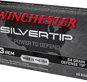 Winchester Ammo W223ST Silvertip  223 Rem 64 gr Defense Tip 20 Per Box/ 10 Case