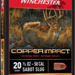 142259 Winchester Ammo X20CLF Copper Impact 20 Gauge 2.75" 3/4 oz Sabot Slug Shot 5 Per Box/ 20 Case