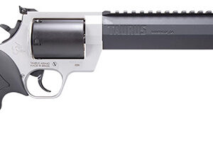 Taurus 2500085RH Raging Hunter  Large Frame 500 S&W Mag 5rd 8.38" Matte Black Ported/Target Crown Barrel, Matte Black Oxide Cylinder, Matte Stainless Steel Frame, Black Rubber Grip