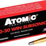 161888 Atomic Ammunition 00410 Subsonic 30-30Win 165gr Lead Round Nose Flat Point 20 Per Box/10 Case