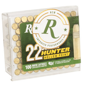 Remington Ammunition R21251 Golden Hunter  22 LR 40 gr Plated Hollow Point 100 Per Box/ 50 Case