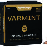 29010 Speer 1047 Varmint 22 Cal .224 55 gr Jacketed Soft Point 100 Per Box/ 5 Case