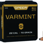 29013 Speer 1053 Varmint 22 Cal .224 70 gr Jacketed Soft Point 100 Per Box/ 5 Case