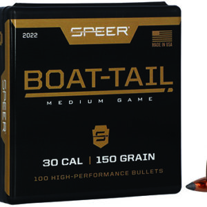 Speer 2022 Boat-Tail  30 Cal .308 150 gr Jacketed Soft Point Boat Tail 100 Per Box/ 5 Case