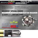 31288 Brenneke SL122MBPM Special Forces Maximum Barrier Penetration Magnum 12Gauge 2.75" 1 3/8oz Slug Shot 5 Per Box/50 Case