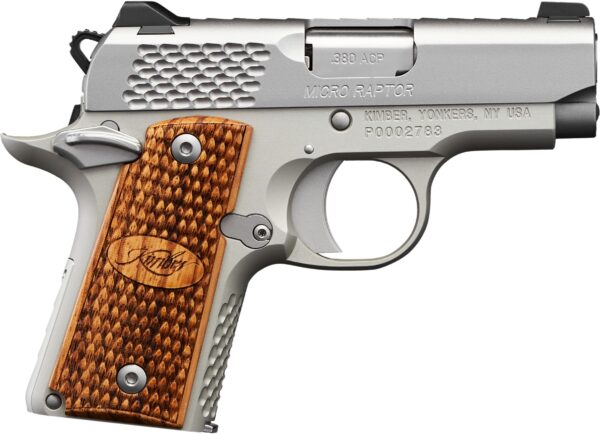 Kimber Micro Raptor .380 ACP pistol with 2.75-inch barrel and tritium night sights
