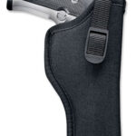 44106 Uncle Mike's 81021 Sidekick Hip Holster OWB Size 02 Black Cordura Belt Loop Fits Med/Large DA Revolver Right Hand