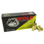 45CWFMJ Wolf (Turkish) Performance Handgun Ammunition 45 ACP 230gr FMJ 850 fps 50/ct