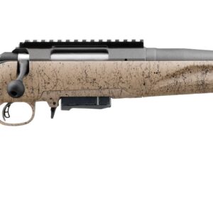 Ruger American Rifle Gen II Ranch 7.62x39mm FDE splatter synthetic stock with 16.1in fluted barrel