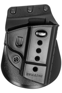 a black holster with holes