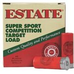 50327 Estate Cartridge SS12H8 Super Sport Competition Target 12Gauge 2.75" 1 1/8oz 8Shot 25 Per Box/10 Case