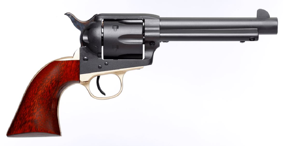 Taylors and Company Old Randall .45 Long Colt 5.5-inch matte blued revolver with walnut grip