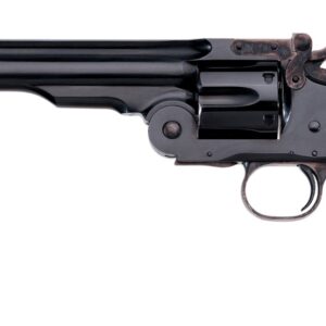 Taylors and Company Schofield .38 Special 7-inch blued revolver with walnut grips