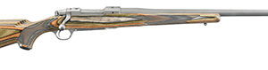 Ruger Hawkeye Predator .223 rifle with 22-inch matte stainless barrel and green laminate stock