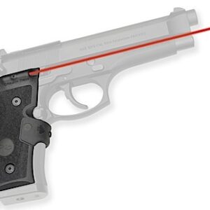 Crimson Trace 0119201 LG-402 Mil-Spec Lasergrips  Black Red Laser Beretta 92/96/M9