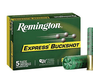 Remington Ammunition 20408 Express Buckshot 12 Gauge 3" 000 Buck Shot 5 Per Box/ 50 Cs