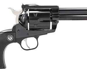 Ruger Blackhawk 45 Colt 4.62in blued revolver with black checkered rubber grip